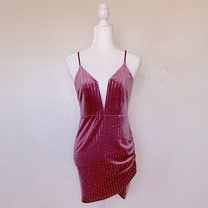 Forever 21 Barbie Pink Velvet Dress